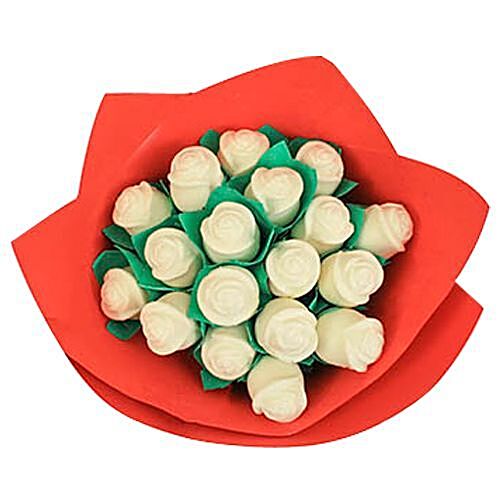 Buy The Happiness Factory Chocolate Roses White Online At Best Price Of Rs Null Bigbasket