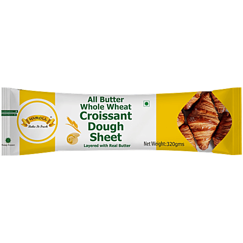 Buy UNROLL All Butter Whole Wheat Croissants Dough Sheets Online at ...