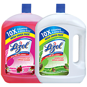 Buy Lizol Disinfectant Surface Cleaner - Citrus 2 L + Floor Cleaner -  Lavender 2 L Combo (2 Items) Online at Best Price. of Rs 801.84 - bigbasket