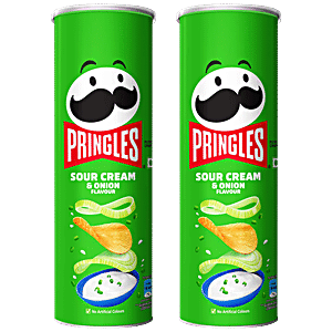 Buy Pringles Potato Chips - Sour Cream & Onion Flavoured Online at 