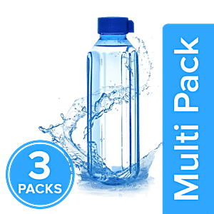BB Home Penta Plastic Pet Water Bottle - Light Blue, Wide Mouth, 3 x 1 L