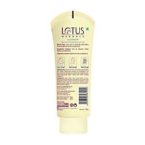 Buy Lotus Herbals Face Pack Claywhite All Skin Types 120 Gm Tube