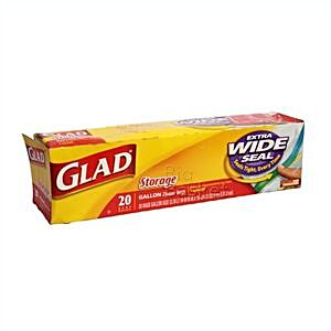 glad zipper bags gallon