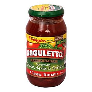 Buy Raguletto Pasta Sauce Venetian Onion Herbs Spices 500 Gm Bottle Online  at the Best Price of Rs 275 - bigbasket