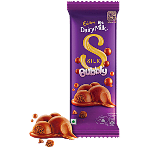 Buy Cadbury Dairy Milk Silk Bubbly Chocolate Bar 120 Gm Online At Best ...