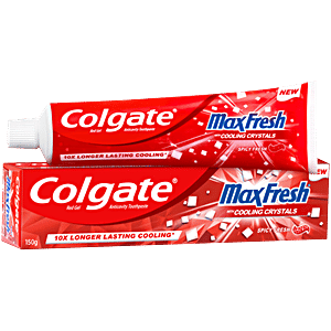 Buy Colgate MaxFresh Toothpaste, Spicy Fresh Red Gel paste with Menthol ...