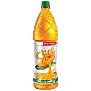 Buy Combo Slice Thickest Mango Drink, 600 Ml + 7 Up Soft Drink, 1.5 L ...