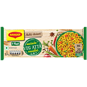 Buy Maggi Nutri Licious Atta Noodles Masala 75 Gm Online At Best Price ...