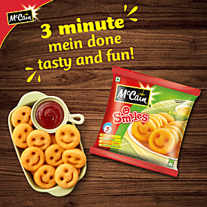 Buy Mccain Smiles Crispy Happy Potato 175 Gm Pouch Online At Best Price of  Rs 49 - bigbasket