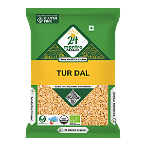 Buy 24 Mantra Organic Dal Tur 500 Gm Pouch Online At Best Price of Rs ...