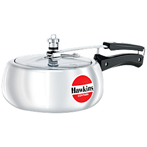  Hawkins Miss Mary 2 Litre Handi Inner Lid Aluminium Pressure  Cooker, Small Cooker, Silver (MMH20): Home & Kitchen