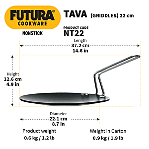 Hawkins Futura Hard Anodised 22 cm Roti Tawa