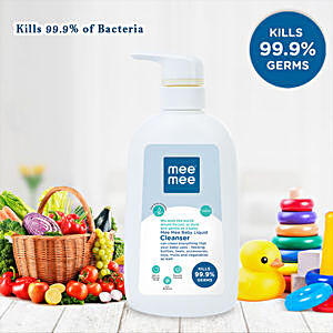 Mee Mee Anti-Bacterial Baby Liquid Cleanser for Fruits, Bottles,  Accessories & Toys - 1.2 litre : : Baby Products