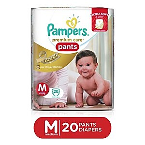 Buy Pampers Premium Care Pants Diapers Medium Size 20 Pcs Online At Best  Price of Rs 375 - bigbasket