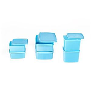 Princeware Dal Chana Plastic Storage Container/Dabba Set - Twister,  BPA-Free, 9431, Violet, 1.23 L