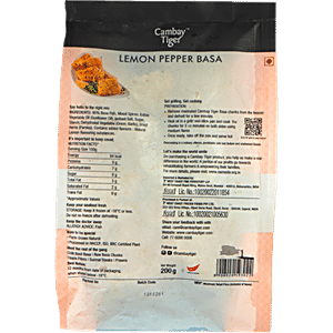 Buy Cambay Tiger Basa Fish Lemon Pepper 200 Gm Online At Best