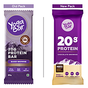 Yogabar Chocolate Brownie 20 g Protein Bar - 70g 