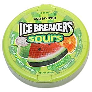 Buy Ice Breakers Sugar Free Sours Green Apple Watermelon Tangerine 42 