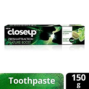 closeup fresh attraction nature boost gel toothpaste