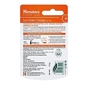 himalaya sun protect orange lip balm