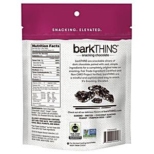 Bark Thins Snacking Chocolate, Dark Chocolate Almond & Sea Salt: Calories,  Nutrition Analysis & More