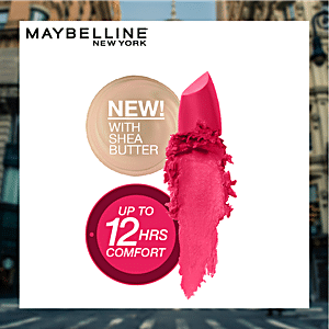 Maybelline New York Color Sensational Creamy Matte Lipstick- 612 Cherry Chic,  3.9g 