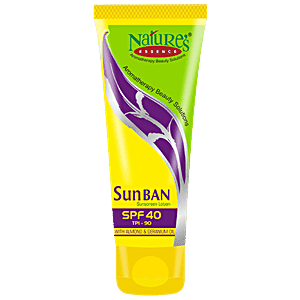 nature's essence sunban sunscreen lotion spf 40