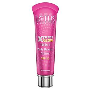 Buy Lotus Makeup Make Up Xpress Glow 10 In 1 Daily Beauty Cream Spf 25 