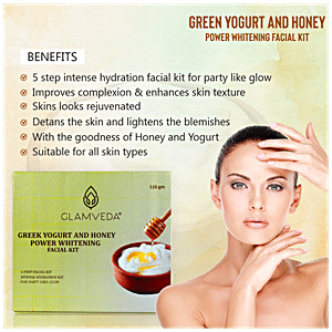 Buy Glamveda Power Whitening Facial Kit Greek Yogurt Honey