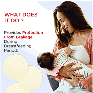 Buy Mee Mee Washable Cotton Maternity Breast Pads - White Online at Best  Price of Rs 422.06 - bigbasket