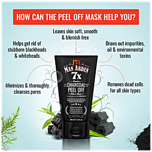 man arden charcoal peel off mask