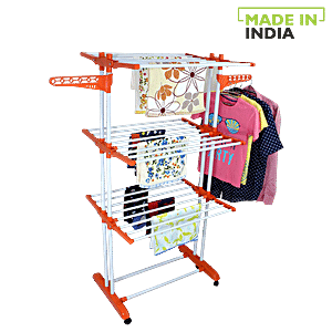 Buy Savera Galaxy Wing Cloth Dryer Stand - White/Purple Online at