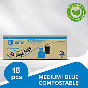 Bio Compostable Garbage Bags - Medium Size (19 x 21) - 15 Pieces/Roll