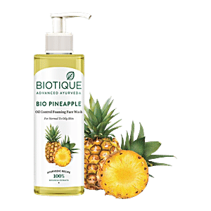 Biotique Bio Pineapple Oil Control Foaming Face Wash, 200 ml