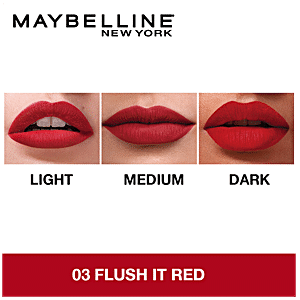 maybelline 03 flush it red