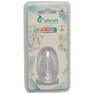 Buy Vauva Silicone Feeding Nipple/Teat Regular Neck - Size M Online at Best  Price of Rs 150 - bigbasket