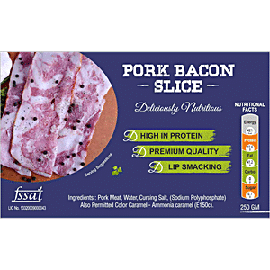 Deli Chic Pork Bacon Slice, 250 g