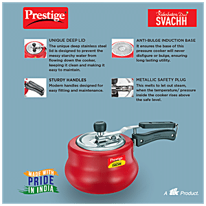 Buy Prestige Nakshatra Duo Svachh Aluminium Inner Lid Pressure