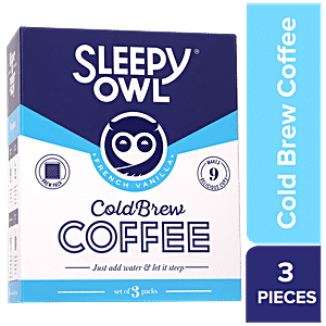 Buy Sleepy Owl French Vanilla Hot Brew Coffee Bags Online at Best Price