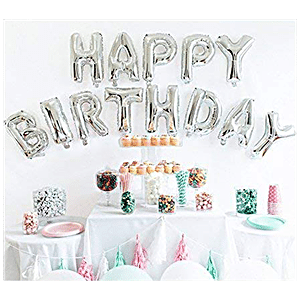 Buy Hankley Birthday Decoration Set - Foil Balloons, Strings & Adhesive ...