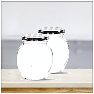 Buy Yera Glass Jar With Printed Lid - Easy To Clean, Leak Proof