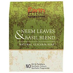 The Earth Reserve Neem Leaves Basil Blend Natural Glycerin Soap 100 g