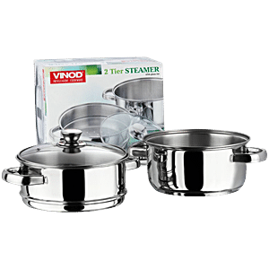 vinod stainless steel 3 tier steamer