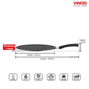 Buy Kitchen Essentials Stainless Steel Non-Stick Tawa - 3 Layer Coating,  Induction Base, 28 cm, Bakelite Handle Online at Best Price of Rs 499 -  bigbasket