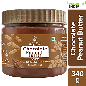 Yogabar Crunchy Dark Chocolate Peanut Butter - with High Protein &  Anti-Oxidants, Creamy, Crunchy & Chocolatey, Non GMO Vegan Peanut Butter
