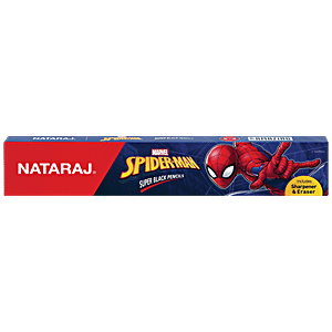 Buy Nataraj Super Black Pencil Marvel Spiderman - Easy To Sharpen, Extra  Dark Online at Best Price of Rs 50 - bigbasket