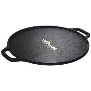 Home Puff Pre-Seasoned Super Smooth Cast Iron Tawa for Dosa/Roti, Naturally  Non-Stick Loha