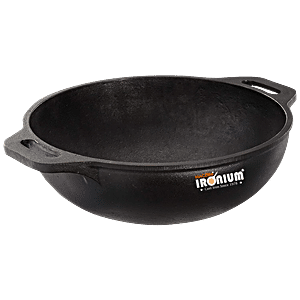 INDIAN HANDMADE CAST IRON KADAI COMBO