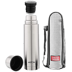 Buy Milton Thermosteel Plain Lid Flask - Stainless Steel, Vacuum Insulated,  Silver Online at Best Price of Rs 810 - bigbasket