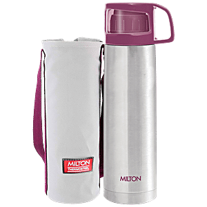 Buy Milton Thermosteel Water Bottle With Jacket - Stainless Steel, 24 Hrs  Hot & Cold Online at Best Price of Rs 1869 - bigbasket